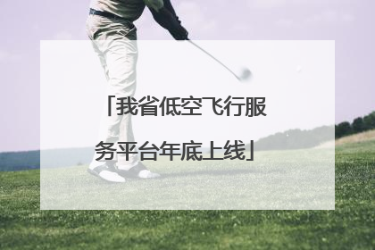 我省低空飞行服务平台年底上线