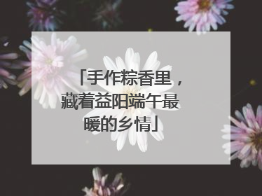 手作粽香里，藏着益阳端午最暖的乡情