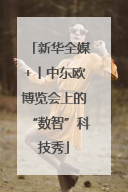 新华全媒+丨中东欧博览会上的“数智”科技秀
