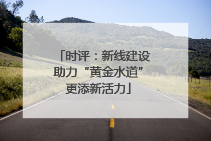 时评：新线建设助力“黄金水道”更添新活力