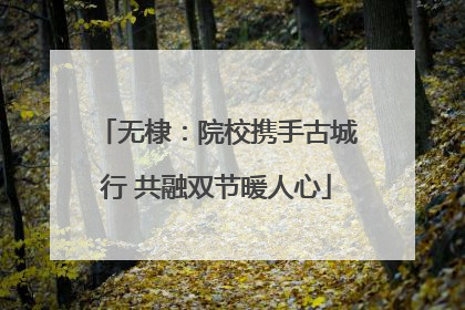 无棣：院校携手古城行 共融双节暖人心