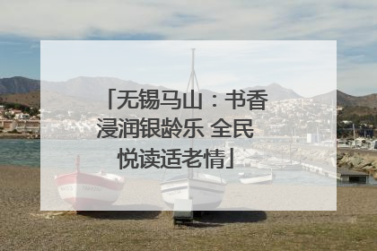 无锡马山：书香浸润银龄乐 全民悦读适老情