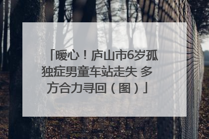 暖心！庐山市6岁孤独症男童车站走失 多方合力寻回（图）