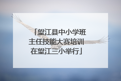 望江县中小学班主任技能大赛培训在望江三小举行