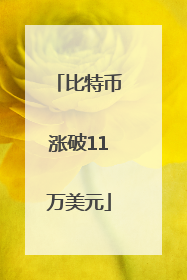 比特币涨破11万美元