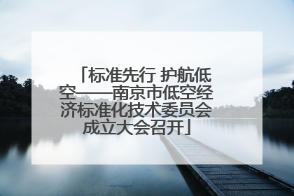 标准先行 护航低空——南京市低空经济标准化技术委员会成立大会召开