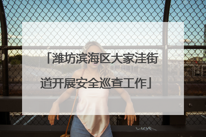 潍坊滨海区大家洼街道开展安全巡查工作
