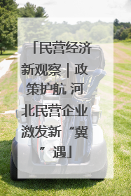 民营经济新观察｜政策护航 河北民营企业激发新“冀”遇