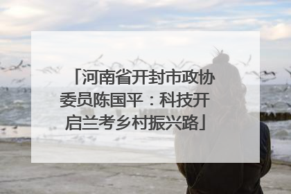 河南省开封市政协委员陈国平：科技开启兰考乡村振兴路