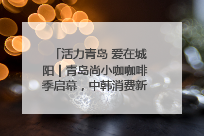 活力青岛 爱在城阳｜青岛尚小咖咖啡季启幕，中韩消费新场景点燃夏日热情