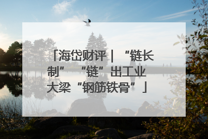 海岱财评｜“链长制” “链”出工业大梁“钢筋铁骨”