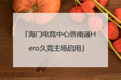 海门电竞中心暨南通Hero久竞主场启用