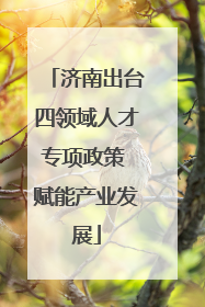 济南出台四领域人才专项政策 赋能产业发展