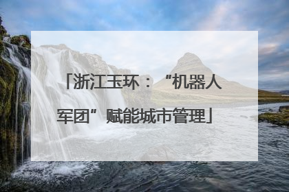 浙江玉环：“机器人军团”赋能城市管理