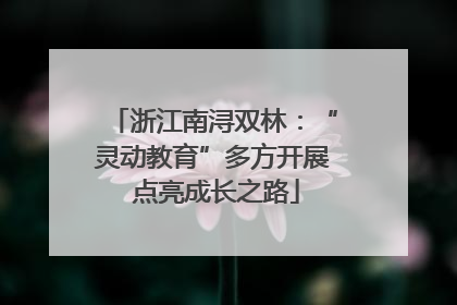 浙江南浔双林：“灵动教育”多方开展 点亮成长之路