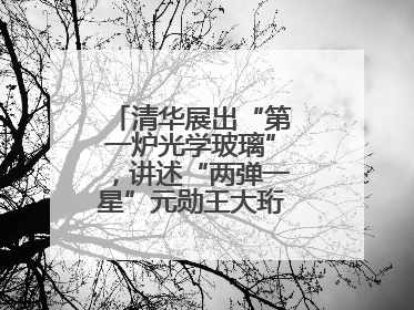 清华展出“第一炉光学玻璃”，讲述“两弹一星”元勋王大珩的追光人生