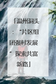 温州洞头：“片区组团强村发展”探索共富新路