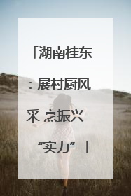 湖南桂东：展村厨风采 烹振兴“实力”