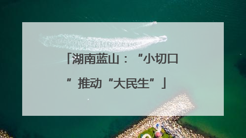 湖南蓝山：“小切口”推动“大民生”