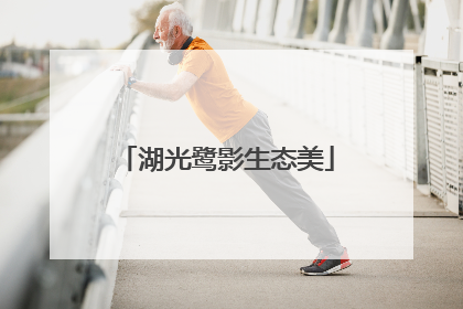 湖光鹭影生态美