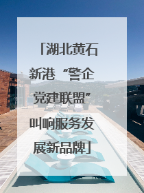 湖北黄石新港“警企党建联盟”叫响服务发展新品牌