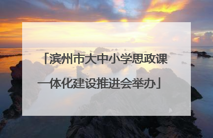 滨州市大中小学思政课一体化建设推进会举办