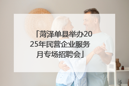 菏泽单县举办2025年民营企业服务月专场招聘会