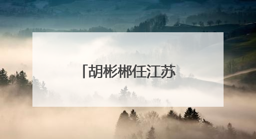 胡彬郴任江苏省副省长、省公安厅厅长