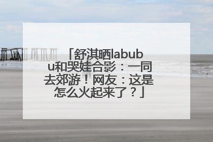 舒淇晒labubu和哭娃合影：一同去郊游！网友：这是怎么火起来了？
