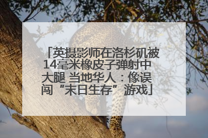 英摄影师在洛杉矶被14毫米橡皮子弹射中大腿 当地华人：像误闯“末日生存”游戏