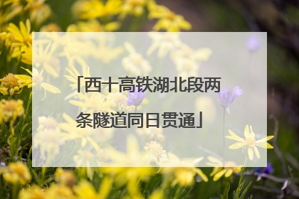 西十高铁湖北段两条隧道同日贯通
