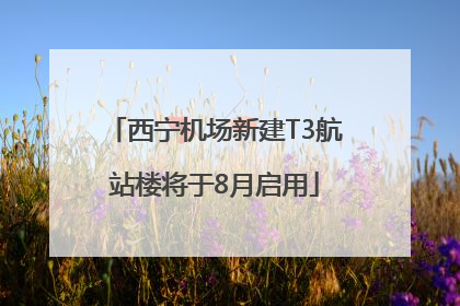 西宁机场新建T3航站楼将于8月启用