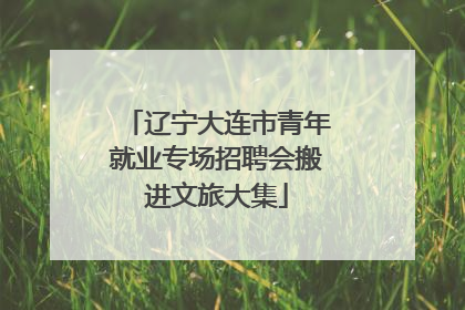 辽宁大连市青年就业专场招聘会搬进文旅大集