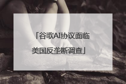 谷歌AI协议面临美国反垄断调查