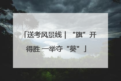 送考风景线｜“旗”开得胜 一举夺“葵”