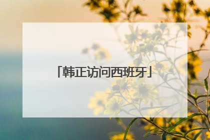韩正访问西班牙