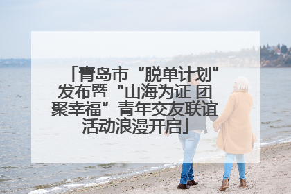青岛市“脱单计划”发布暨“山海为证 团聚幸福”青年交友联谊活动浪漫开启