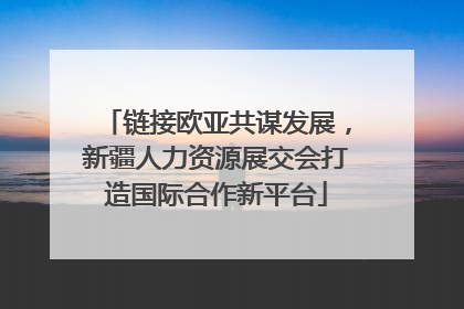 链接欧亚共谋发展，新疆人力资源展交会打造国际合作新平台