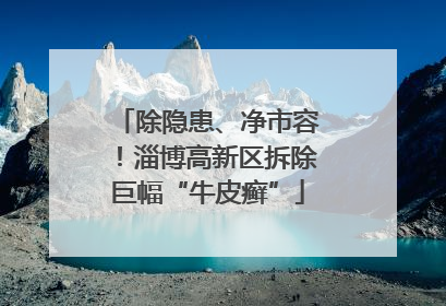 除隐患、净市容！淄博高新区拆除巨幅“牛皮癣”