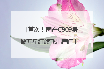 首次！国产C909身披五星红旗飞出国门