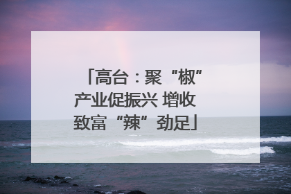 高台：聚“椒”产业促振兴 增收致富“辣”劲足
