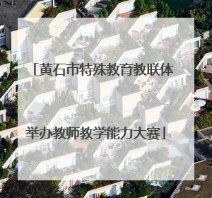 黄石市特殊教育教联体举办教师教学能力大赛
