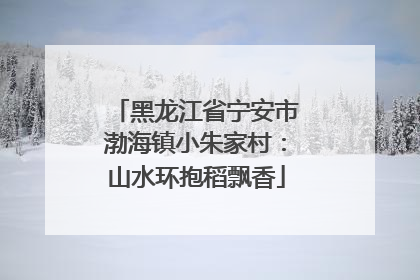 黑龙江省宁安市渤海镇小朱家村：山水环抱稻飘香