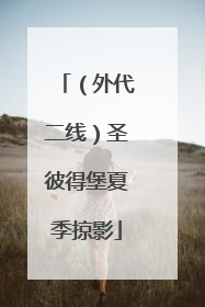 （外代二线）圣彼得堡夏季掠影