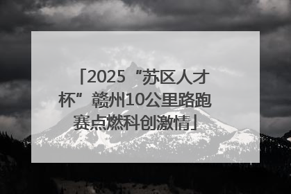 2025“苏区人才杯”赣州10公里路跑赛点燃科创激情