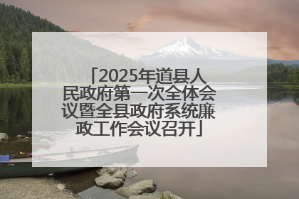 2025年道县人民政府第一次全体会议暨全县政府系统廉政工作会议召开