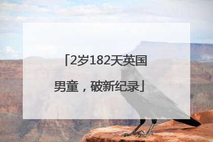 2岁182天英国男童，破新纪录
