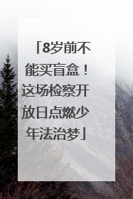 8岁前不能买盲盒！这场检察开放日点燃少年法治梦